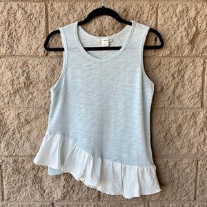 Clu+Willoughby Assymetrical One Shoulder Tank Top